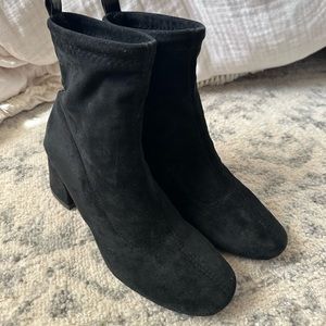 Black Suede Booties